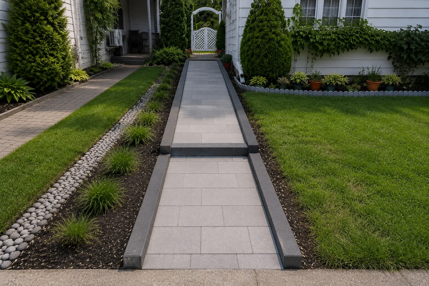 Allée en pavé uni · Laval